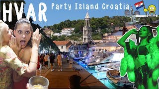 HVAR CROATIA NIGHTLIFE š‡­š‡· Bar Hop Tour Carpe Diem Beach Club [upl. by Esidnac]