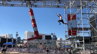 Joe Moravsky American Ninja Warrior 2018  Vegas Finals Stages 2 and 3 Course Testing [upl. by Studdard]