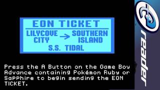 Eon Ticket  Nintendo EReader OST [upl. by Euqinobe]