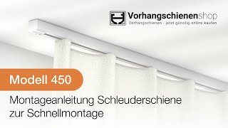 Schleuderschiene Modell 450 Montageanleitung für die Schnellmontage [upl. by Salokcin]