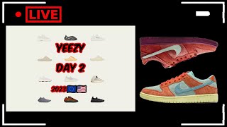 🔴LIVE COP  ADIDAS YEEZY WEEK DAY2 2023  SB Dunk Low Orange Emerald Rise  Mystic Red Rosewood [upl. by Esital]