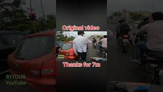 Police ko thoka original video indore trafik viralmillionviews original motovlog chapri bike [upl. by Sirrad]