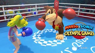 Boxing Very Hard  Mario amp Sonic At The Olympic Games Tokyo 2020 Peach Yoshi Sonic amp Mario Gameplay [upl. by Hcelemile52]