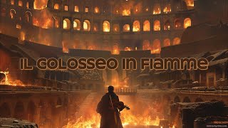 Il Colosseo in Fiamme  Música Generada por IA  Suno AI Lyric Video  No Copyright [upl. by Kcirtapnhoj220]