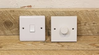 How to Change a Normal Light Switch to a Dimmer Switch [upl. by Eicyac663]