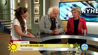 quotNu är du en dinosaurie Göran Greiderquot  Nyhetsmorgon TV4 [upl. by Nonnaer244]