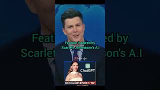 Scarlett Johansson It is brutal 🤣 on Colin Josts SNL Joke Swapsnl colinjost funny short [upl. by Seldon]