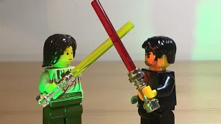 Lego Star Wars lightsaber duel stop motion [upl. by Gaultiero240]