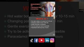 Management  Low back pain amp Sciatica  Part 38 [upl. by Ruthie463]