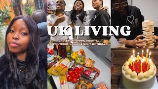 VLOG UK LIVING  GROCERY SHOPPING  HOSPITAL APPOINTMENT  MOVIE amp KARAOKE NIGHT  TWO REUNIONS [upl. by Noreh]