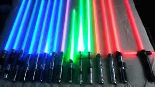 Star Wars Force Fx Lightsaber Collection [upl. by Layman]