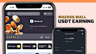 Maersk Mall  Best Usdt Earning Site 2024  Free Usdt No Deposit  Usdt Earn Sinhala [upl. by Filmer]