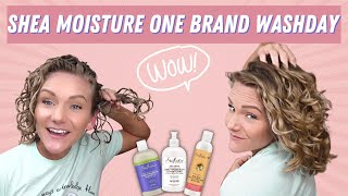 How To Get The Perfect Wavy Curly Hair With Shea Moisture [upl. by Herby]