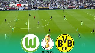 LIVE 🔴 WOLFSBURG vs BORUSSIA DORTMUND  DFB Cup 20242025 2nd Round  Full Match  FL 2025 Gameplay [upl. by Aramoj493]