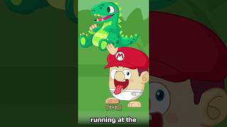 Baby Mario Takes Dino funnycartoon memeanimation babymario georgepig [upl. by Piks]