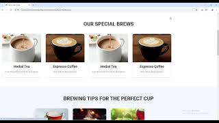 Responsive Premium Quality Tea Coffee Business Website Customizable Ready For Sale [upl. by Namar]