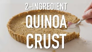 Gluten Free Pie Crust aka 2Ingredient Quinoa Crust [upl. by Tawsha]