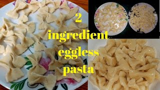 2 ingredients eggless pasta recipesemolina ribbon pasta instant suji pasta [upl. by Astrid131]