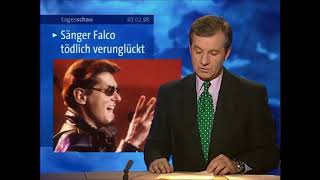 Tagesschau  Falco Todesnachricht  07021998 [upl. by Rankin994]