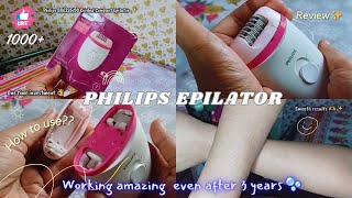 Philips Satinelle hair epilator for women  Epilator Review amp Tutorial  Easy Hair removal at home [upl. by Hakceber188]