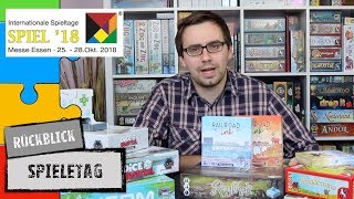 Spieletag  SPIEL 2018  Was war auf dem Tisch [upl. by Hakeber632]