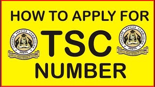 How to apply for TSC number guide [upl. by Sezen287]