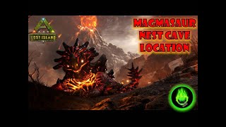 ARK LOST ISLAND  MAGMASAUR SECRET EGG NEST [upl. by Ahsal223]