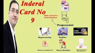 Inderal Propranolol  اندرال للضغط والقلق والصداع النصفي  Drug card [upl. by Mia]