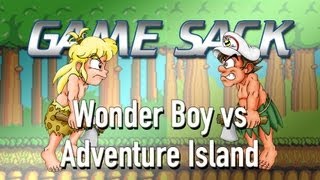 Wonder Boy vs Adventure Island  Review  Game Sack [upl. by Aziul873]