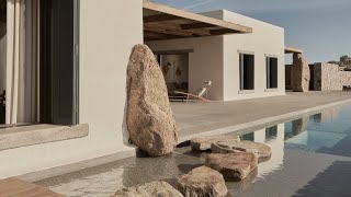 Villa Mandra a stone holiday house in Mykonos Greece designed by KStudio [upl. by Ztnarf]