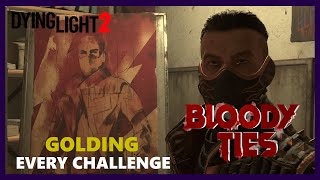 True Champion  All Carnage Hall Challenges GOLDED  Dying Light 2 Bloody Ties DLC [upl. by Jody]