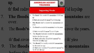 supporting words  American Accent Training [upl. by Ahseiyk]