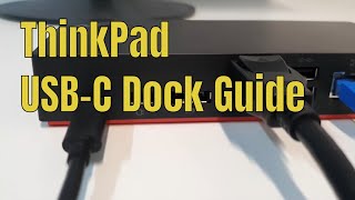 How to setup the Lenovo ThinkPad USB C Dock [upl. by Zink525]