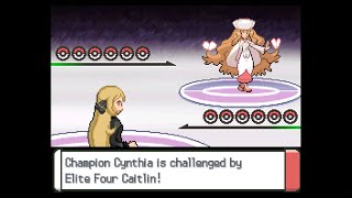 Pokemon Multiverse  Cynthia vs Caitlin Sinnoh and Unova League teams [upl. by Essilevi]