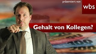 Was verdienen meine Kollegen Das neue Entgelttransparenzgesetz  Rechtsanwalt Christian Solmecke [upl. by Akanke]