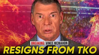 Vince McMahon RESIGNS From WWE amp TKO [upl. by Halludba]