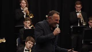 Sandbach School Big Band with Matthew Ford  Thunderball [upl. by Ewolram]