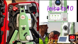 leica total station ts10 stake out leica [upl. by Eelak]