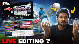 Cricket Match Behind the Scenes How Live Editing is Done in Cricket Cricket Behind Scenes [upl. by Draillih503]