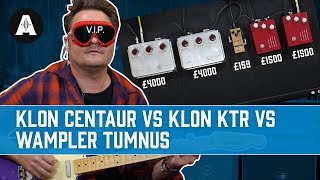 The Ultimate Klon Shootout Klon Centaur vs Klon KTR vs Wampler Tumnus [upl. by Rehpetsirhc]