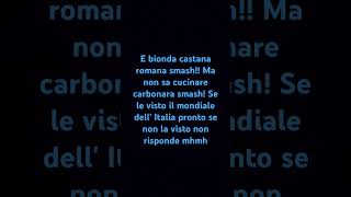 Canzone bionda castana romana [upl. by Anrat287]