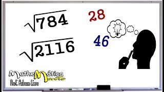 RAIZ QUADRADA EM 5 SEGUNDOS  TRUQUE DE MATEMÁTICA  Prof Robson Liers  Mathematicamente [upl. by Harim]