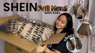 HUGE SHEIN FALL HAUL Accesories Clothing Outerwear amp Shoes with links 25 Items [upl. by Melisent902]