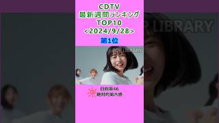 CDTV 週間ランキング 2024928付 TOP10 JPOP cdtv [upl. by Ignazio]