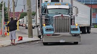 Tractor Trailer BIG RIG parking in NYC DIFFICULTY LEVEL EXTREME [upl. by Park]