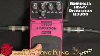 Bugera Behringer HD300 Heavy Distortion Pedal Demo Review Boss MD2 MD2 Mega Distortion HD300 [upl. by Camel]