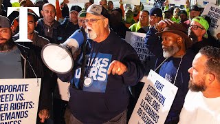 LIVE US dock workers strike in Baltimore [upl. by Nythsa592]