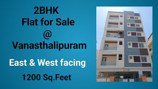 2BHK Flats for Sale at VanasthalipuramEast amp West facing1200 SqfeetHyderabad [upl. by Sabir272]