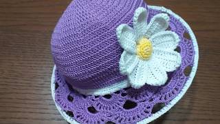 Cappellino estivo alluncinetto  bambini  clochecrochet [upl. by Omidyar]