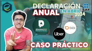 ►🔥DEVOLUCIÓN DE IMPUESTOS UBER DIDI CONTADORES ABRIL 2024 ISR SAT🔥 [upl. by Ainolloppa]